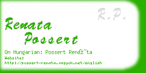 renata possert business card